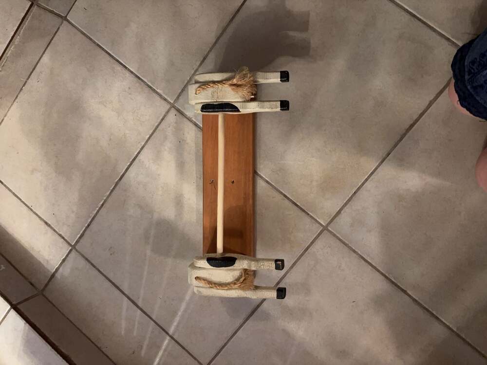 Vintage Wooden Cow Wall Mounted Hand/Bath Towel Holder Folk Art Decor